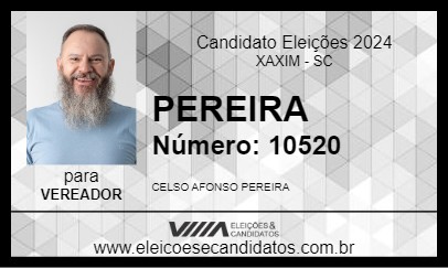 Candidato PEREIRA 2024 - XAXIM - Eleições