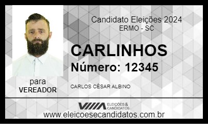 Candidato CARLINHOS 2024 - ERMO - Eleições