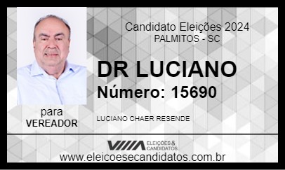 Candidato DR LUCIANO 2024 - PALMITOS - Eleições