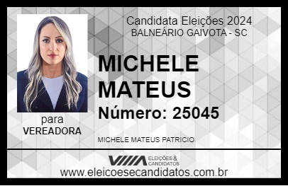 Candidato MICHELE CANTORA 2024 - BALNEÁRIO GAIVOTA - Eleições