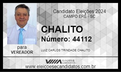 Candidato CHALITO 2024 - CAMPO ERÊ - Eleições