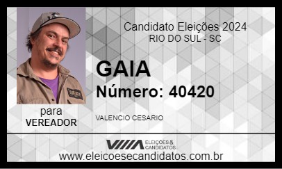 Candidato GAIA 2024 - RIO DO SUL - Eleições