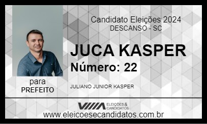 Candidato JUCA KASPER 2024 - DESCANSO - Eleições