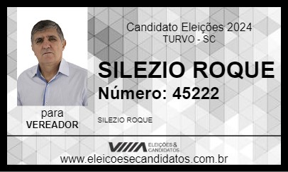 Candidato SILEZIO ROQUE 2024 - TURVO - Eleições