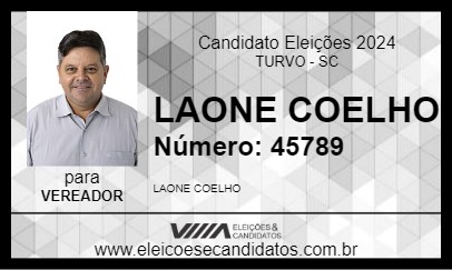 Candidato LAONE COELHO 2024 - TURVO - Eleições