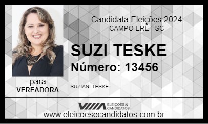 Candidato SUZI TESKE 2024 - CAMPO ERÊ - Eleições