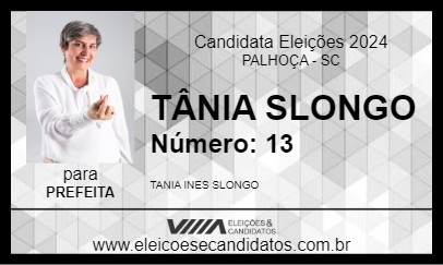 Candidato TÂNIA SLONGO 2024 - PALHOÇA - Eleições