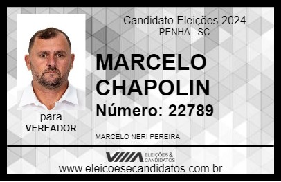 Candidato MARCELO CHAPOLIN 2024 - PENHA - Eleições