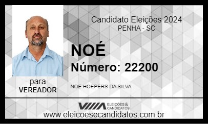 Candidato NOÉ 2024 - PENHA - Eleições