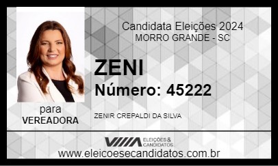 Candidato ZENI 2024 - MORRO GRANDE - Eleições