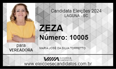 Candidato ZEZA 2024 - LAGUNA - Eleições