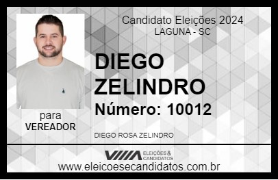 Candidato DIEGO ZELINDRO 2024 - LAGUNA - Eleições