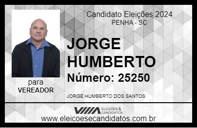 Candidato JORGE HUMBERTO 2024 - PENHA - Eleições