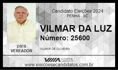 Candidato VILMAR DA LUZ 2024 - PENHA - Eleições