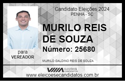 Candidato MURILO REIS DE SOUZA 2024 - PENHA - Eleições