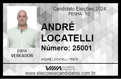 Candidato ANDRÉ LOCATELLI 2024 - PENHA - Eleições