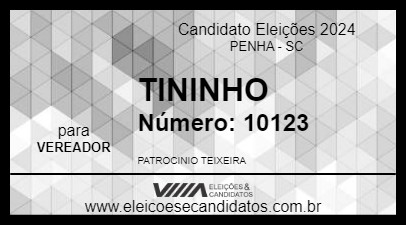 Candidato TININHO 2024 - PENHA - Eleições