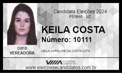 Candidato KEILA COSTA 2024 - PENHA - Eleições