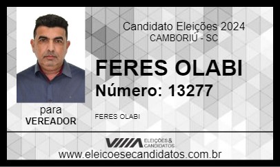 Candidato FERES OLABI 2024 - CAMBORIÚ - Eleições