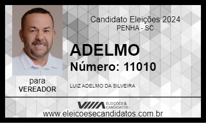 Candidato ADELMO DA SALGA 2024 - PENHA - Eleições