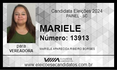 Candidato MARIELE 2024 - PAINEL - Eleições