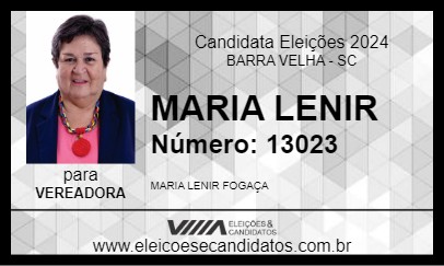 Candidato MARIA LENIR 2024 - BARRA VELHA - Eleições