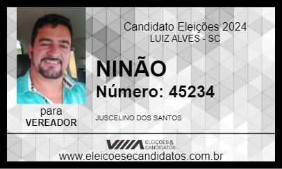 Candidato NINÃO 2024 - LUIZ ALVES - Eleições