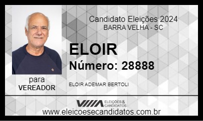 Candidato ELOIR 2024 - BARRA VELHA - Eleições