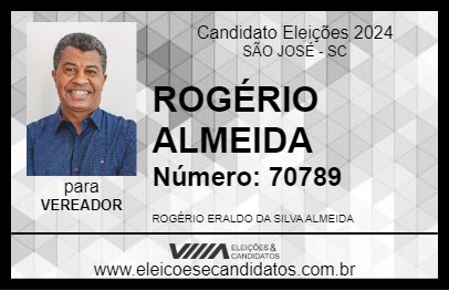 Candidato ROGÉRIO ALMEIDA 2024 - SÃO JOSÉ - Eleições