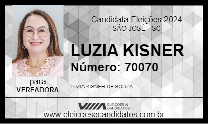 Candidato LUZIA KISNER 2024 - SÃO JOSÉ - Eleições