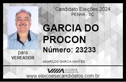 Candidato AMARILDO GARCIA NANTES 2024 - PENHA - Eleições