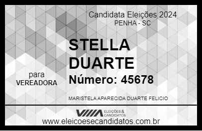 Candidato STELLA DUARTE 2024 - PENHA - Eleições