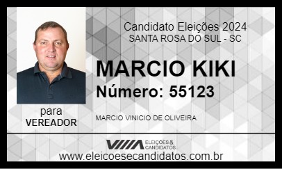 Candidato MARCIO KIKI 2024 - SANTA ROSA DO SUL - Eleições