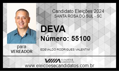 Candidato DEVA 2024 - SANTA ROSA DO SUL - Eleições