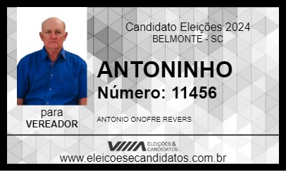 Candidato ANTONINHO 2024 - BELMONTE - Eleições