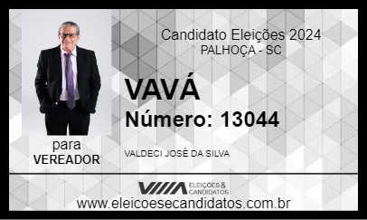 Candidato VAVÁ 2024 - PALHOÇA - Eleições