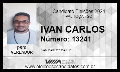 Candidato IVAN CARLOS 2024 - PALHOÇA - Eleições