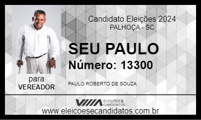 Candidato SEU PAULO 2024 - PALHOÇA - Eleições