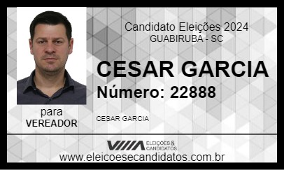 Candidato CESAR GARCIA 2024 - GUABIRUBA - Eleições