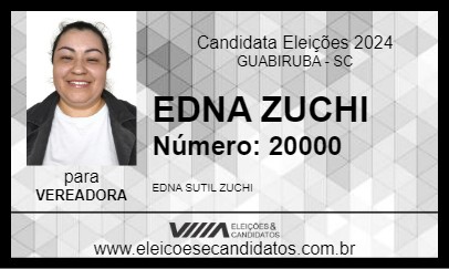 Candidato EDNA ZUCHI 2024 - GUABIRUBA - Eleições