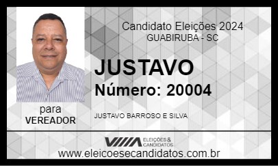 Candidato JUSTAVO 2024 - GUABIRUBA - Eleições