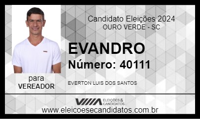 Candidato EVERTON 2024 - OURO VERDE - Eleições