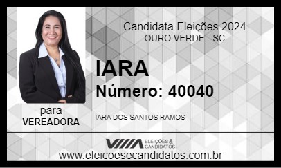 Candidato IARA 2024 - OURO VERDE - Eleições