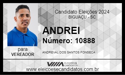 Candidato ANDREI 2024 - BIGUAÇU - Eleições