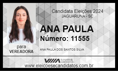 Candidato ANA PAULA 2024 - JAGUARUNA - Eleições