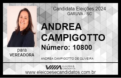 Candidato ANDREA CAMPIGOTTO 2024 - GARUVA - Eleições