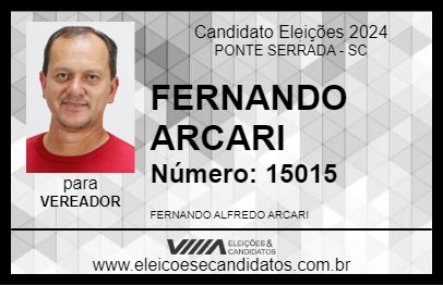 Candidato FERNANDO ARCARI 2024 - PONTE SERRADA - Eleições