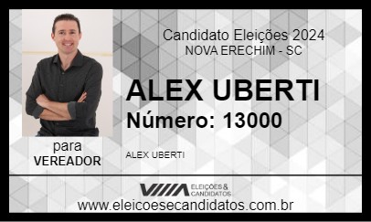 Candidato ALEX UBERTI 2024 - NOVA ERECHIM - Eleições