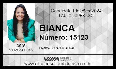 Candidato BIANCA 2024 - PAULO LOPES - Eleições