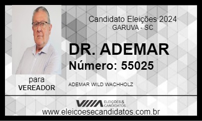 Candidato DR. ADEMAR 2024 - GARUVA - Eleições